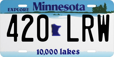 MN license plate 420LRW