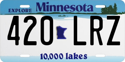 MN license plate 420LRZ