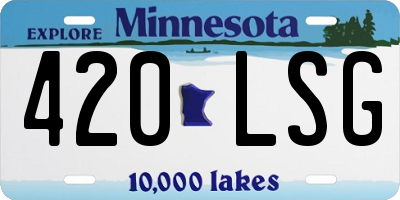 MN license plate 420LSG