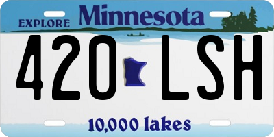MN license plate 420LSH