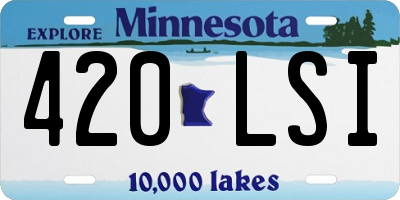 MN license plate 420LSI