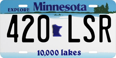 MN license plate 420LSR