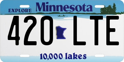 MN license plate 420LTE