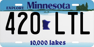 MN license plate 420LTL