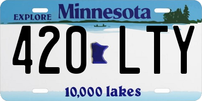 MN license plate 420LTY