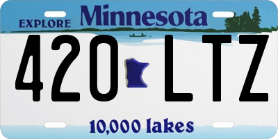 MN license plate 420LTZ