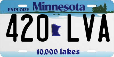 MN license plate 420LVA