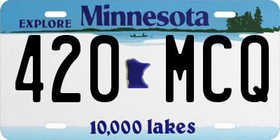 MN license plate 420MCQ