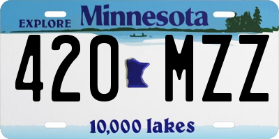 MN license plate 420MZZ