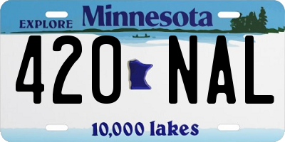MN license plate 420NAL
