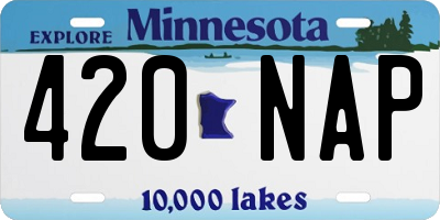 MN license plate 420NAP