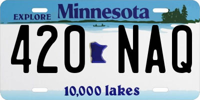 MN license plate 420NAQ