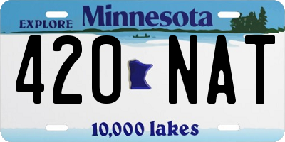 MN license plate 420NAT