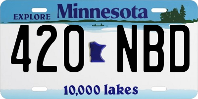 MN license plate 420NBD