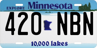 MN license plate 420NBN
