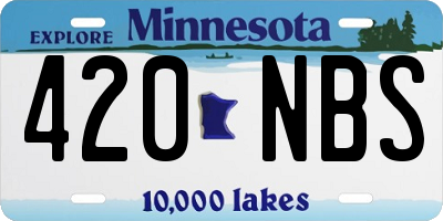 MN license plate 420NBS