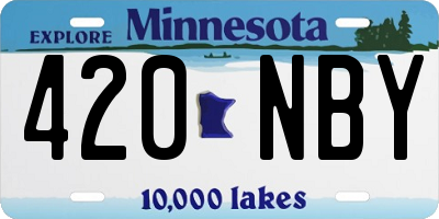 MN license plate 420NBY