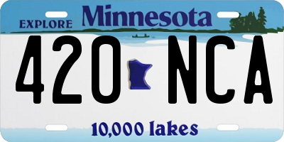 MN license plate 420NCA