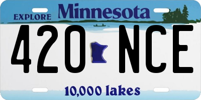 MN license plate 420NCE