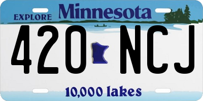 MN license plate 420NCJ