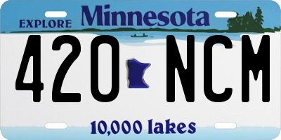 MN license plate 420NCM