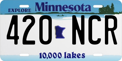 MN license plate 420NCR
