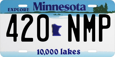 MN license plate 420NMP
