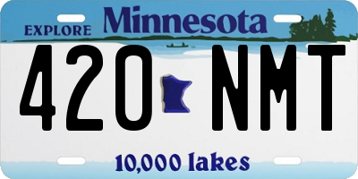 MN license plate 420NMT