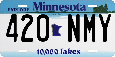 MN license plate 420NMY