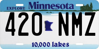 MN license plate 420NMZ