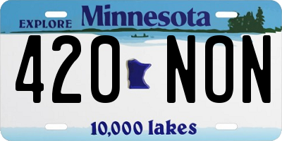 MN license plate 420NON