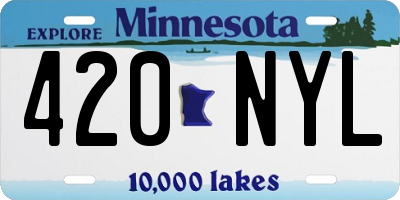 MN license plate 420NYL