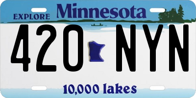 MN license plate 420NYN