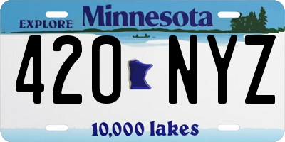 MN license plate 420NYZ