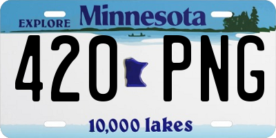 MN license plate 420PNG