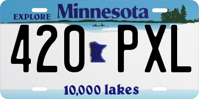 MN license plate 420PXL