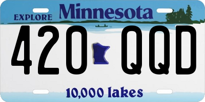 MN license plate 420QQD