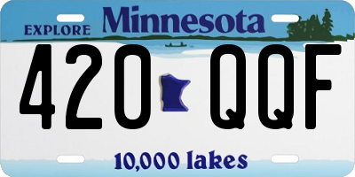 MN license plate 420QQF