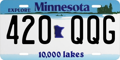 MN license plate 420QQG