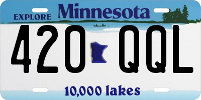 MN license plate 420QQL