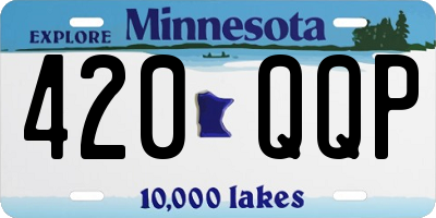 MN license plate 420QQP