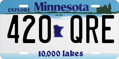 MN license plate 420QRE