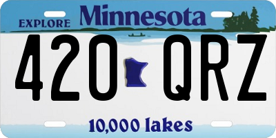 MN license plate 420QRZ