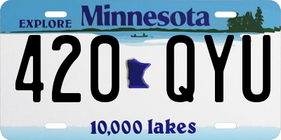 MN license plate 420QYU