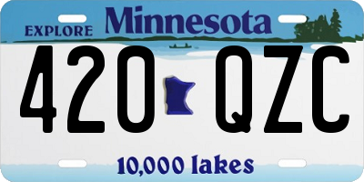 MN license plate 420QZC