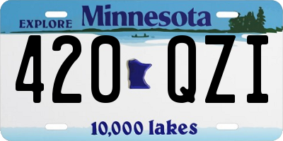 MN license plate 420QZI
