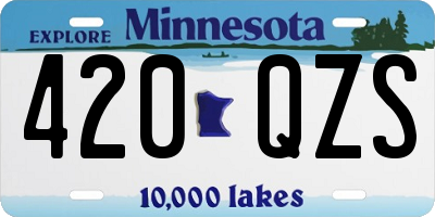 MN license plate 420QZS