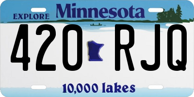 MN license plate 420RJQ