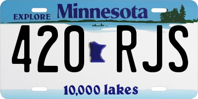 MN license plate 420RJS