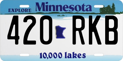 MN license plate 420RKB